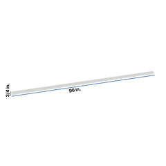 Modernform Cabinet White Shaker 96" W X 3/4" H X 3/4" D Cove Molding