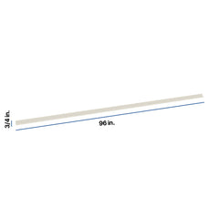 Modernform Cabinet Slim Dove White 96" W X 3/4" H X 3/4" D Cove Molding