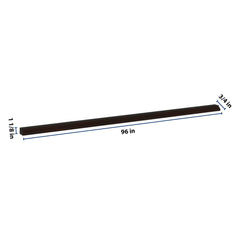 J&K Espresso K8 96" W Chair Rail Molding