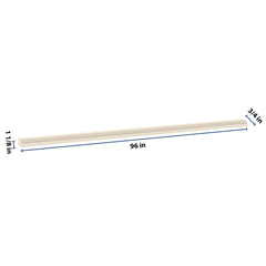 J&K Pearl Glazed H9 96" W Chair Rail Molding