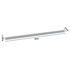 J&K Castle Grey S5 96" W Chair Rail Molding