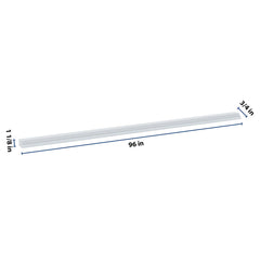 J&K White Shaker S8 96" W Chair Rail Molding