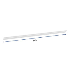 CNC Luxor 5-Piece White 96" W X 2" H X 2" D Crown Molding