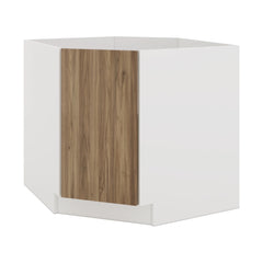 Modernform Cabinet Walnut 36" W X 34 1/2" H X 24" D Diagonal Sink Base Cabinet