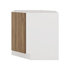 Modernform Cabinet Walnut 36" W X 34 1/2" H X 24" D Diagonal Sink Base Cabinet
