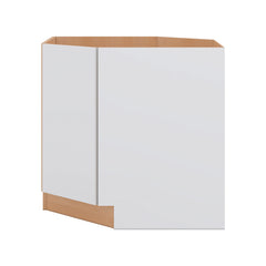 Modernform Cabinet Matte White 36" W X 34 1/2" H X 24" D Diagonal Sink Base Cabinet