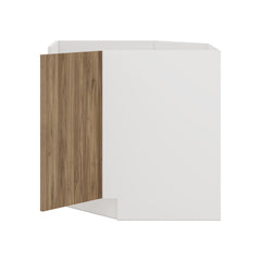 Modernform Cabinet Walnut 36" W X 34 1/2" H X 24" D Diagonal Sink Base Cabinet