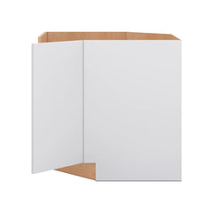 Modernform Cabinet Matte White 36" W X 34 1/2" H X 24" D Diagonal Sink Base Cabinet