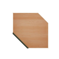 Modernform Cabinet Slim Sage Green 42" W X 34 1/2" H X 24" D Diagonal Corner Sink Base Cabinet