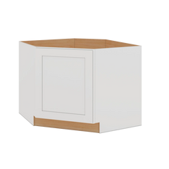 Modernform Cabinet White Shaker 42" W X 34 1/2" H X 24" D Diagonal Corner Sink Base Cabinet