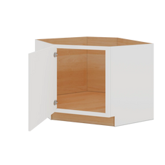 Modernform Cabinet White Shaker 42" W X 34 1/2" H X 24" D Diagonal Corner Sink Base Cabinet
