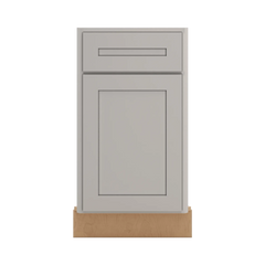 CNC Luxor 5-Piece Misty Grey 36" W Diagonal Corner Sink Front