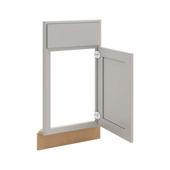 CNC Luxor Misty Grey 36" W Diagonal Corner Sink Front