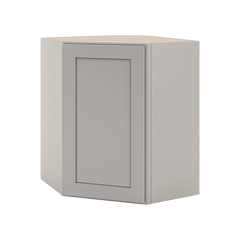 CNC Luxor Misty Grey 24" W X 30" H Diagonal Corner Wall Cabinet