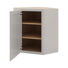 CNC Luxor Misty Grey 24" W X 30" H Diagonal Corner Wall Cabinet