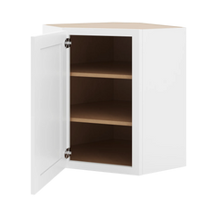 CNC Luxor 5-Piece White 24" W X 30" H Diagonal Corner Wall Cabinet