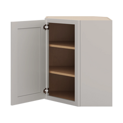 CNC Luxor Misty Grey 24" W X 30" H Diagonal Corner Wall Cabinet