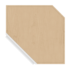 CNC Luxor 5-Piece White 24" W X 30" H Diagonal Corner Wall Cabinet