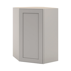 CNC Luxor Misty Grey 24" W X 36" H Diagonal Corner Wall Cabinet