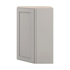 CNC Luxor Misty Grey 24" W X 36" H Diagonal Corner Wall Cabinet