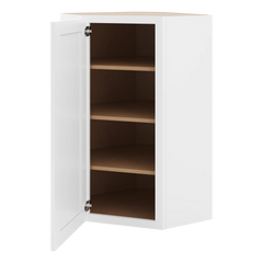 CNC Luxor 5-Piece White 24" W X 42" H Diagonal Corner Wall Cabinet
