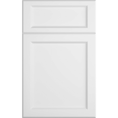 Cubitac Basic Ridgefield Latte Recessed Panel White Door Sample