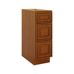 J&K Mocha Glazed K10 Base w/3 Drawers - 12" W