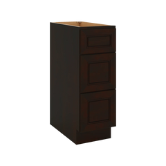 J&K Espresso K8 Base w/3 Drawers - 12" W