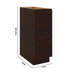 J&K Java Coffee S1 Base w/3 Drawers - 12" W