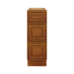 J&K Mocha Glazed K10 Base w/3 Drawers - 12" W