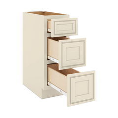 J&K Pearl Glazed H9 Base w/3 Drawers - 12" W