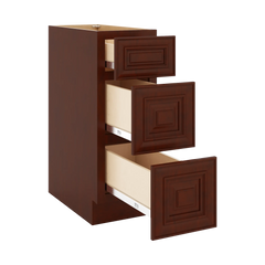 J&K Mahogany J5 Base w/3 Drawers - 12" W