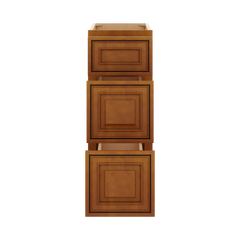 J&K Mocha Glazed K10 Base w/3 Drawers - 12" W