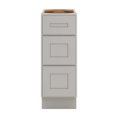 CNC Luxor 5-Piece Misty Grey 12" W X 32 1/2" H 3 Drawer Base Cabinet