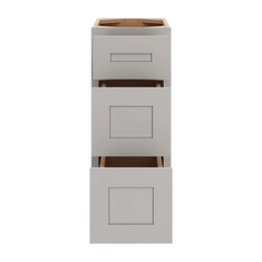 CNC Luxor 5-Piece Misty Grey 12" W X 32 1/2" H 3 Drawer Base Cabinet