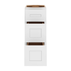 CNC Luxor 5-Piece White 12" W X 32 1/2" H 3 Drawer Base Cabinet