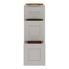 CNC Luxor 5-Piece Misty Grey 12" W 3 Drawer Base Cabinet