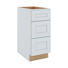 J&K White Shaker S8 Base w/3 Drawers - 15" W
