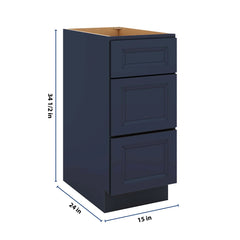 J&K Naval B7 Base w/3 Drawers - 15" W