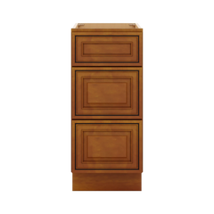 J&K Mocha Glazed K10 Base w/3 Drawers - 15" W