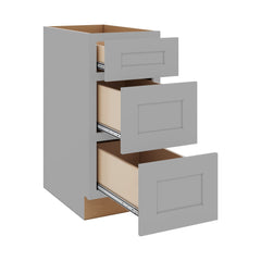 J&K Castle Grey S5 Base w/3 Drawers - 15" W