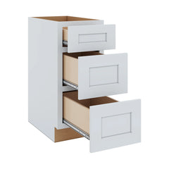 J&K White Shaker S8 Base w/3 Drawers - 15" W