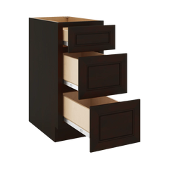 J&K Espresso K8 Base w/3 Drawers - 15" W