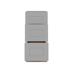J&K Castle Grey S5 Base w/3 Drawers - 15" W
