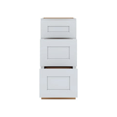 J&K White Shaker S8 Base w/3 Drawers - 15" W