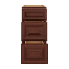 J&K Mahogany J5 Base w/3 Drawers - 15" W