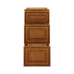 J&K Mocha Glazed K10 Base w/3 Drawers - 15" W