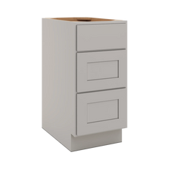 CNC Luxor Misty Grey 15" W X 32 1/2" H 3 Drawer Base Cabinet