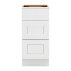 CNC Luxor White 15" W X 32 1/2" H 3 Drawer Base Cabinet