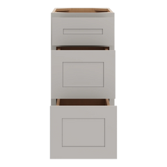 CNC Luxor 5-Piece Misty Grey 15" W 3 Drawer Base Cabinet